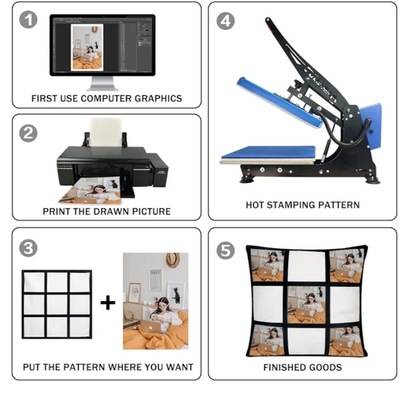 Sublimation blank White and Black Cross Pattern pillow case bundle of 4 - Picture 6 of 7